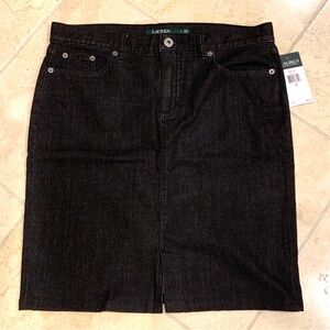 RALPH LAUREN Polo Women's Denim Mini Skirt Size 4 New With Tags